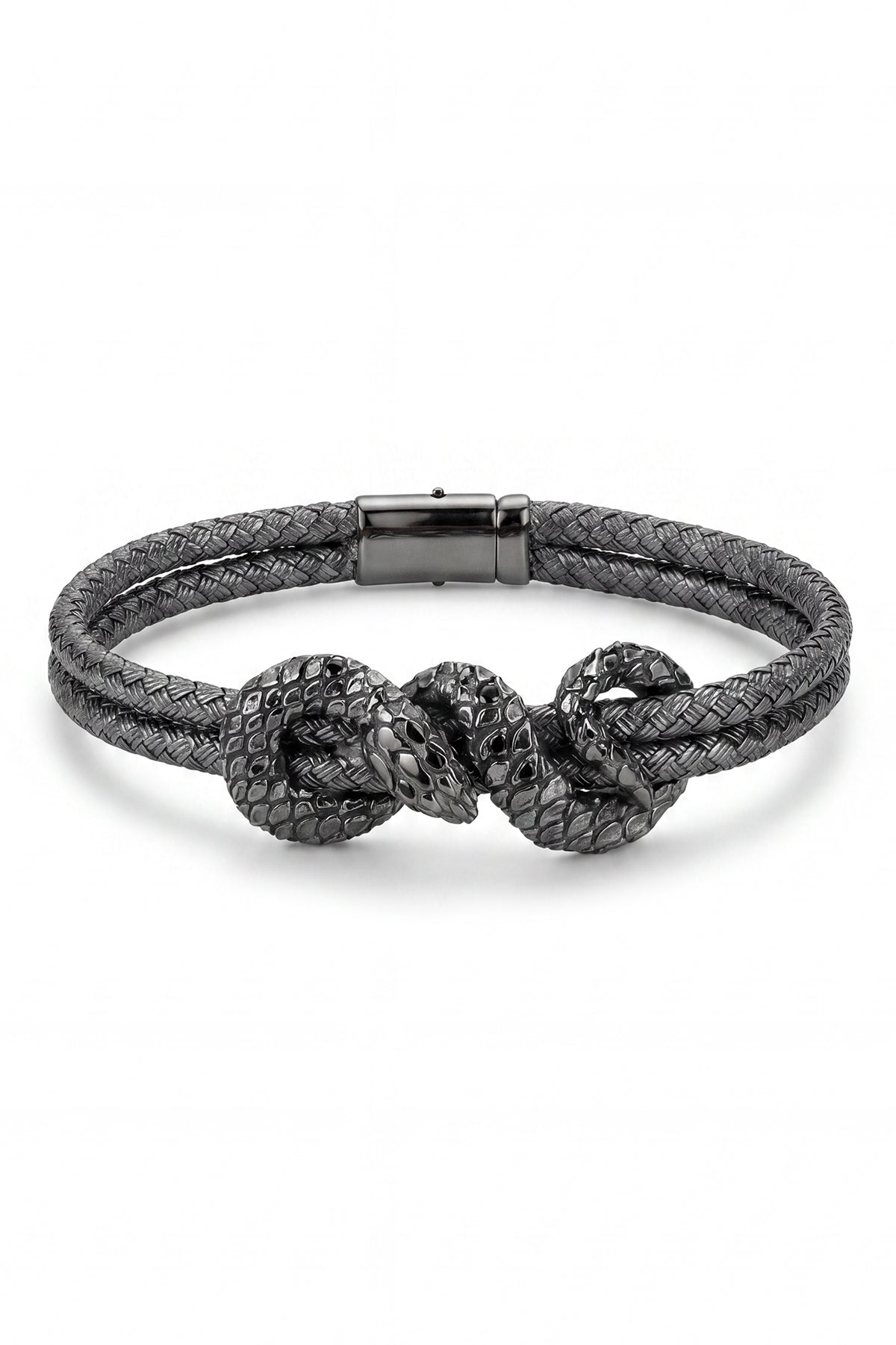 FULMEN 925 Ayar Gümüş İtalyan Model Füme Renk Erkek Bileklik FM1008-B